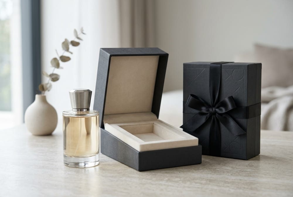 Premium-Verpackungsdetails, die Duft- und Geschenkprodukte begehrenswerter machen