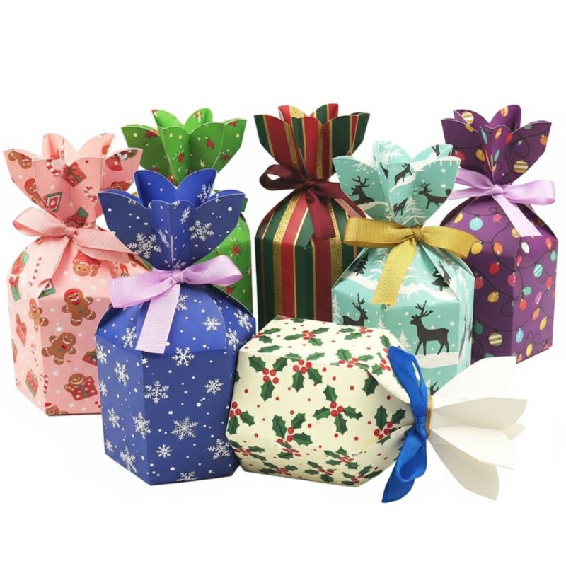 RB-212 Weihnachts-Süßigkeiten-Stülpschachtel