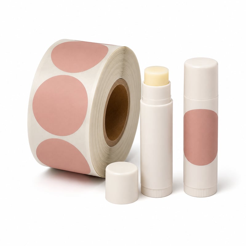 Soft-Touch-Etiketten für Lippenbalsam